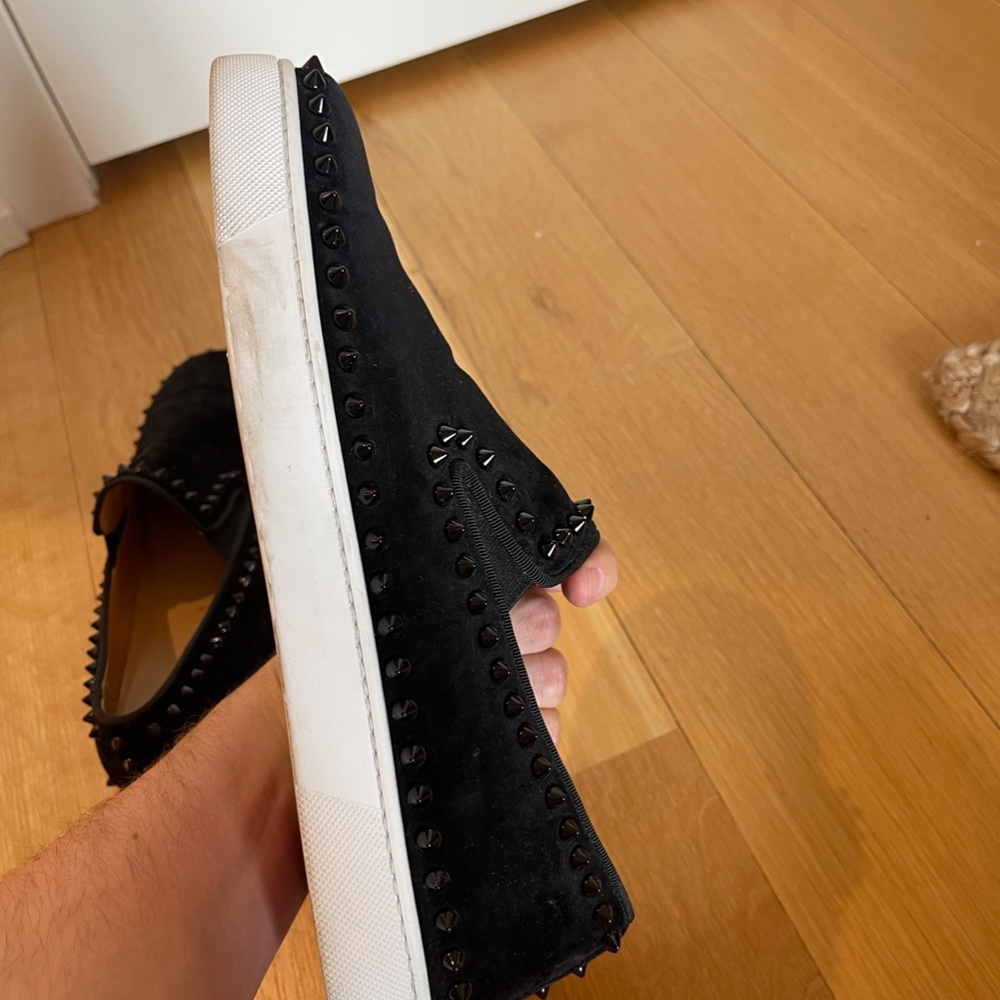 Christian Louboutin Roller Derby Suede Sneakers - Picture 8 of 10